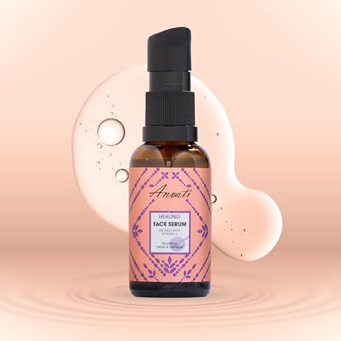 Anvati VITAMIN E SERUM FOR FACE AND ANTI AGING  MOISTURISER FOR WOMEN WITH HYALURONIC ACID, DAMASK ROSE, COCONUT WATER  ANTI AGING SERUM FOR ACNE, DARK SPOTS & DRY SKIN MOISTURIZER- 30 ML - Image 2